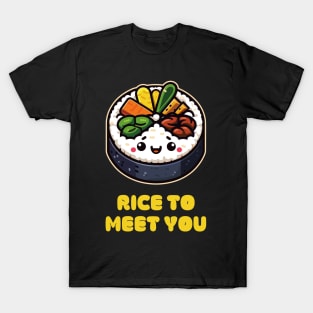 Cute Kimbap Rice to meet to you T-Shirt